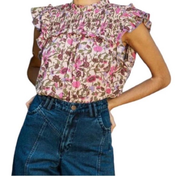 NEW 🌺CLEOBELLA Virginia blouse in Kaia Print Size L - Picture 1 of 16